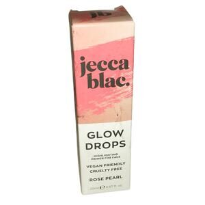 Jecca Blac Glow Drops Highlighting Primer for Face Rose Pearl Full Size 20ml NIB